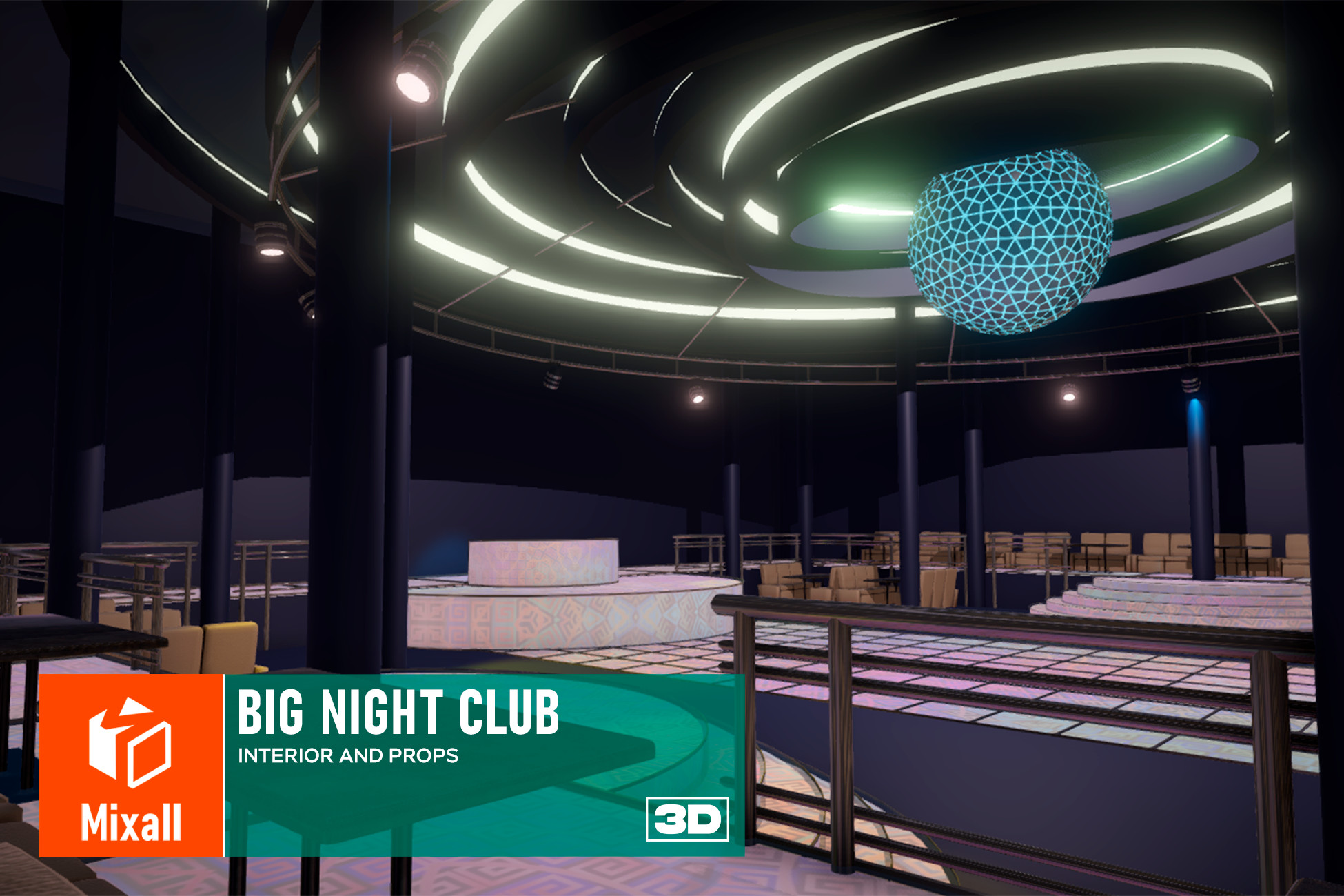 Big night club - interior and props
