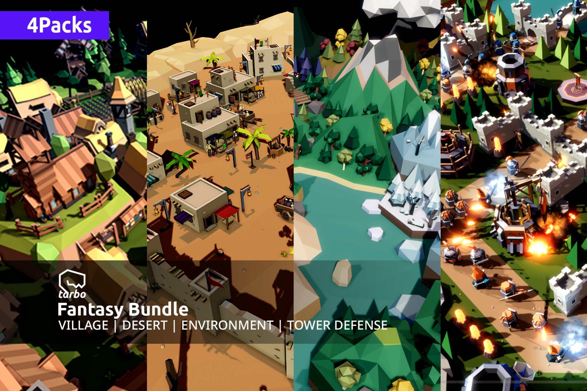 Fantasy Bundle - Low Poly 3D Art